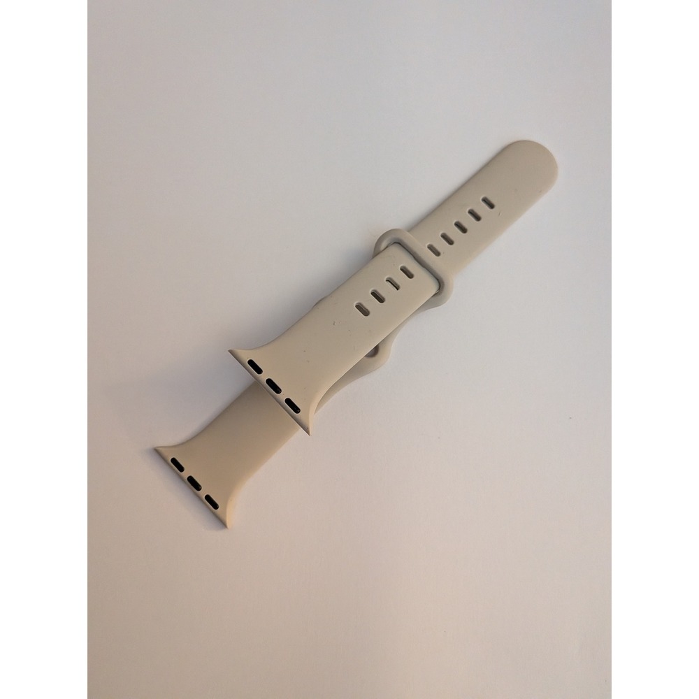 Apple Watch Sport Band Silicone Strap Stone Beige 38mm 40mm 41mm S/M M/L